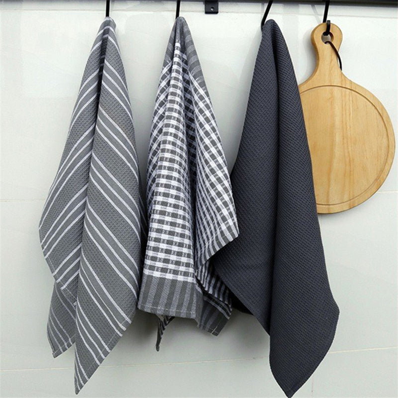 Kitchen Tea Towels 100% Natural Cotton Absorbent Lint-Free