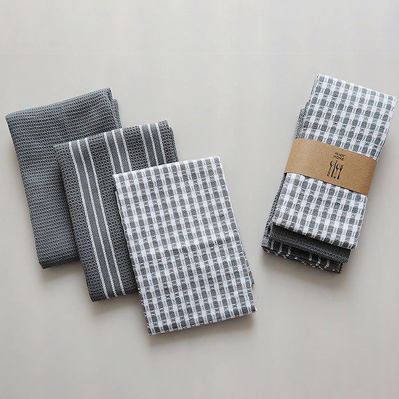 Kitchen Tea Towels 100% Natural Cotton Absorbent Lint-Free